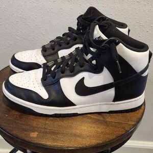 Nike Dunk High Black / White (Panda) -- 10M